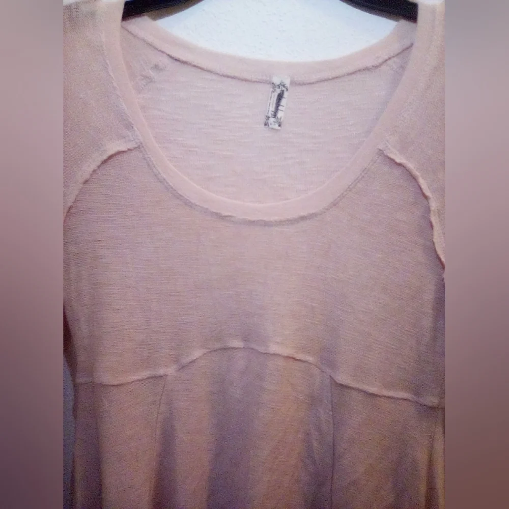 Free People Intimately Super Scoop Long Sleeve Top Size XS Boho Feminine - Picture 7 of 14